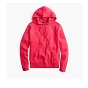 J.CREW LONG-SLEEVE CASHMERE HOODIE MEDIUM